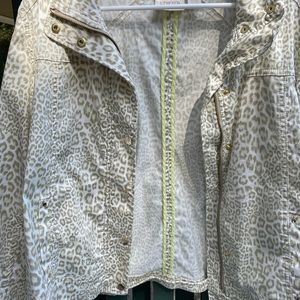 Chicos animal print sz 2 jacket